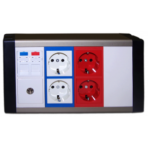 Настенный блок, сдвоенный, на 8 модулей Mosaic 45x45